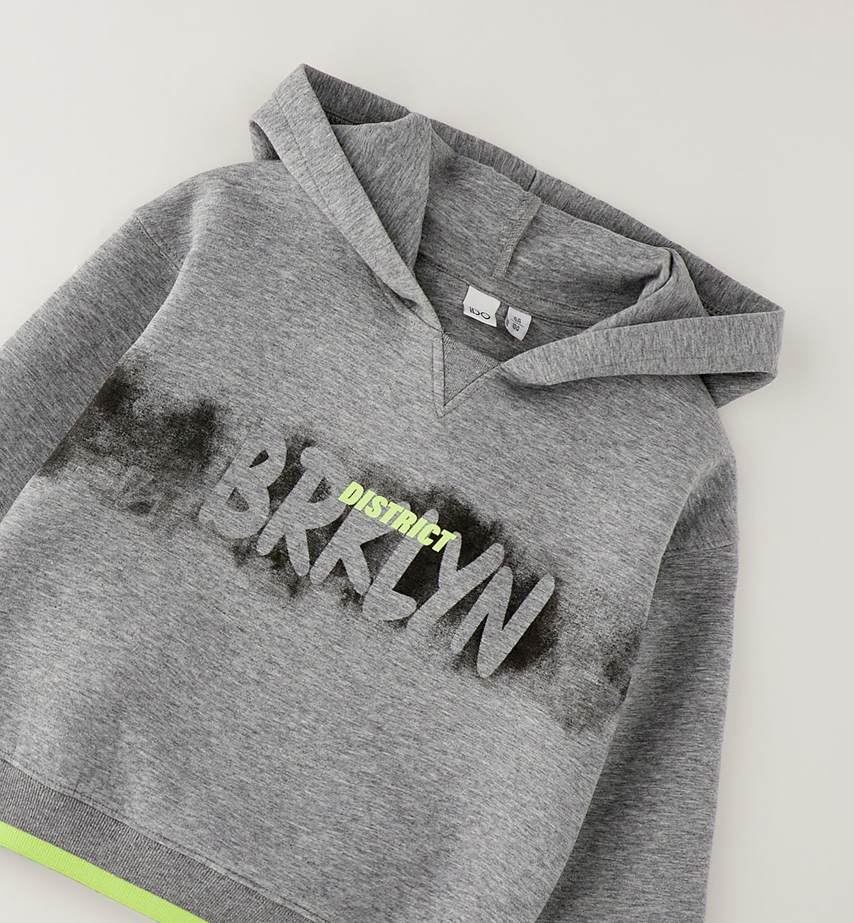 iDO Jungen Oversize-Hoodie Grau mit District BKLYN Print