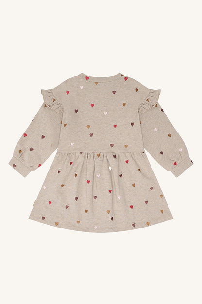 Hust & Claire Maedchen Kleid HCDonna Heartbeat - Biscuit - Extra 1 (2)