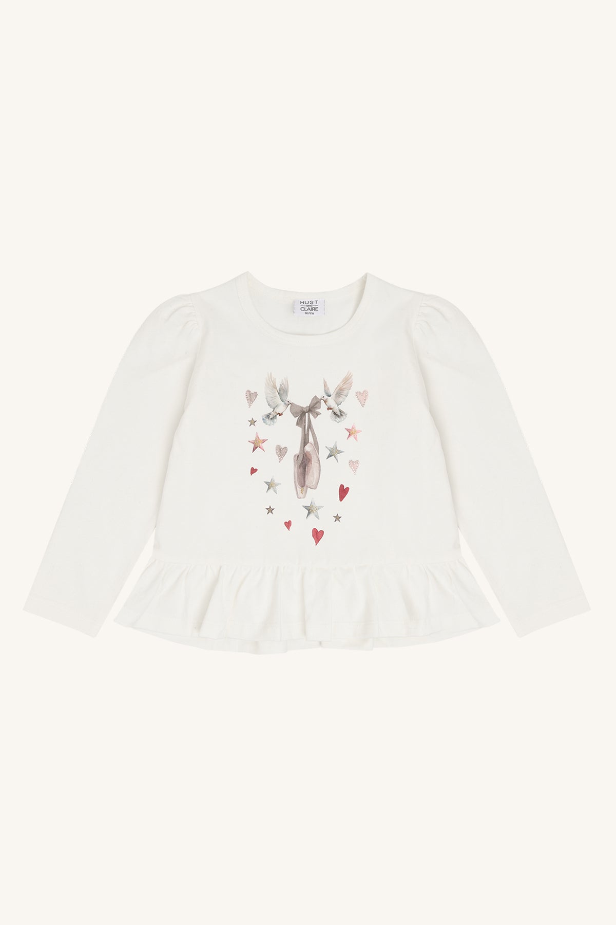 Hust & Claire Maedchen Shirt HCAlma Dove - Ivory - Main