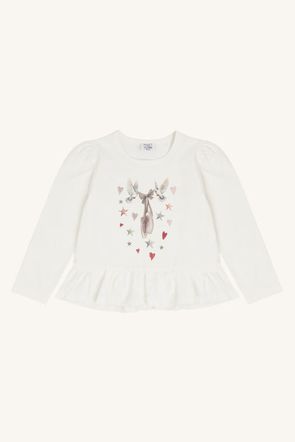 Hust & Claire Maedchen Shirt HCAlma Dove - Ivory - Main