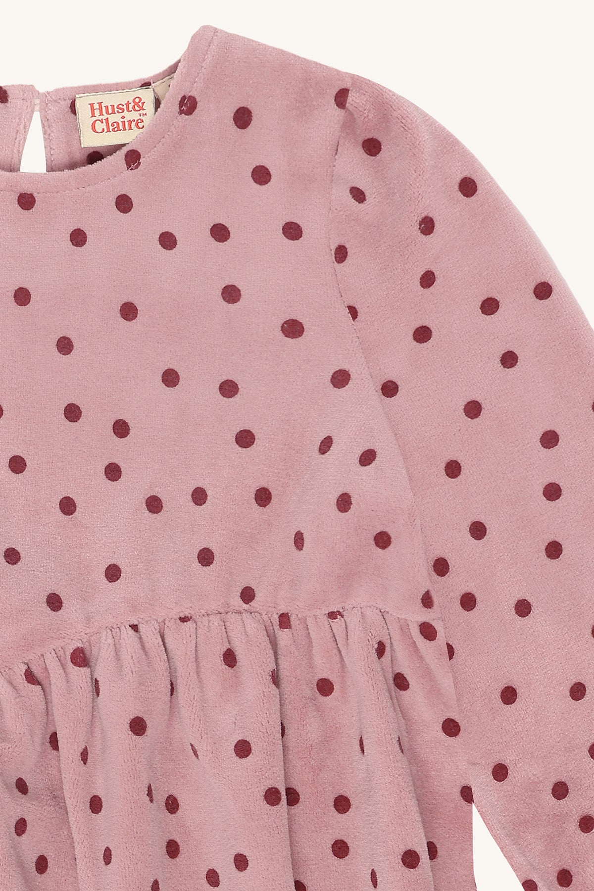 Hust & Claire Maedchen Kleid HC Donna Dot - Heather - Extra 2 (3)