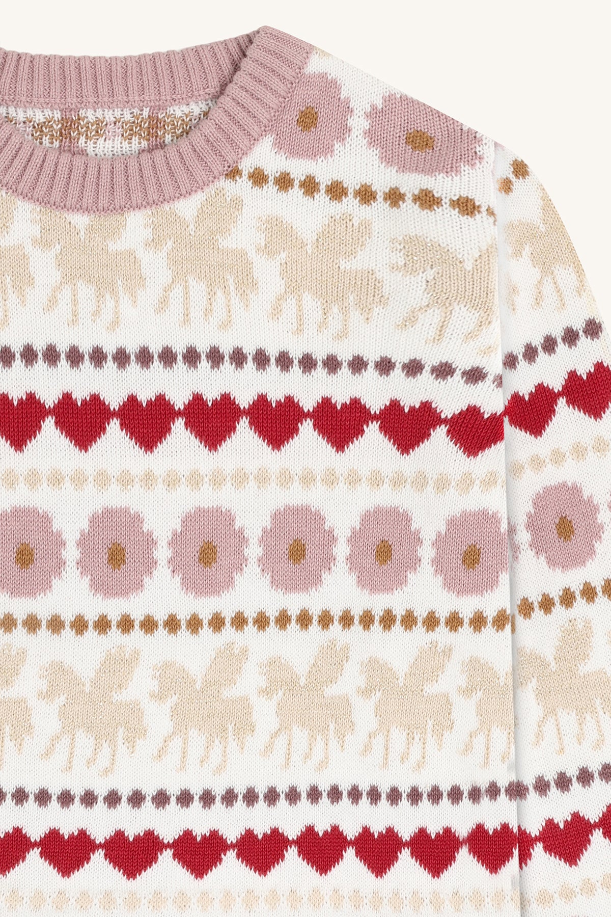Hust & Claire Maedchen Pullover HCPippa Unicorn - Ivory - Extra 2 (3)