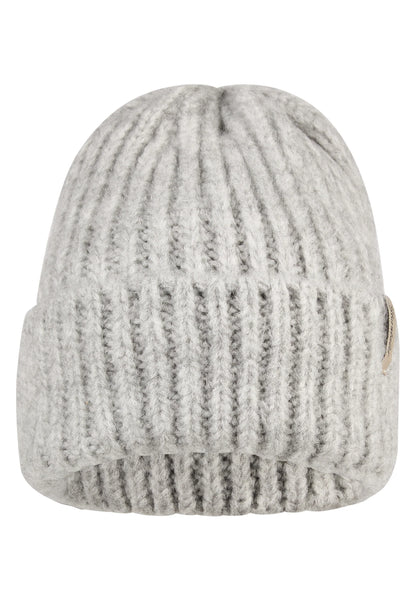 Sterntaler Kinder Strickmütze Soft Touch Silber meliert