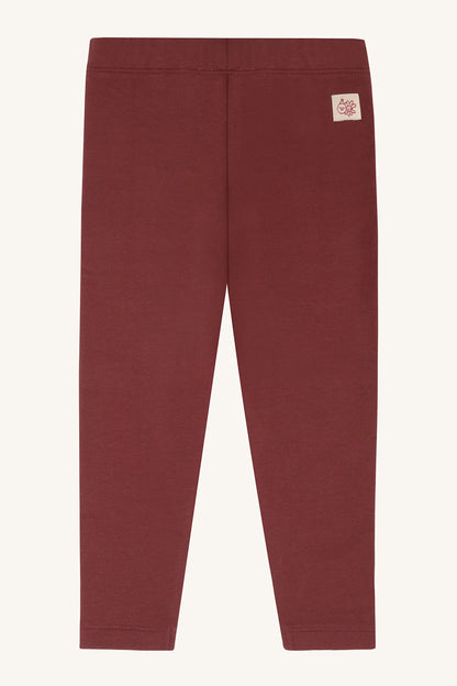 Hust & Claire Maedchen Leggings HCLisa brushed - Maroon - Extra 1 (2)