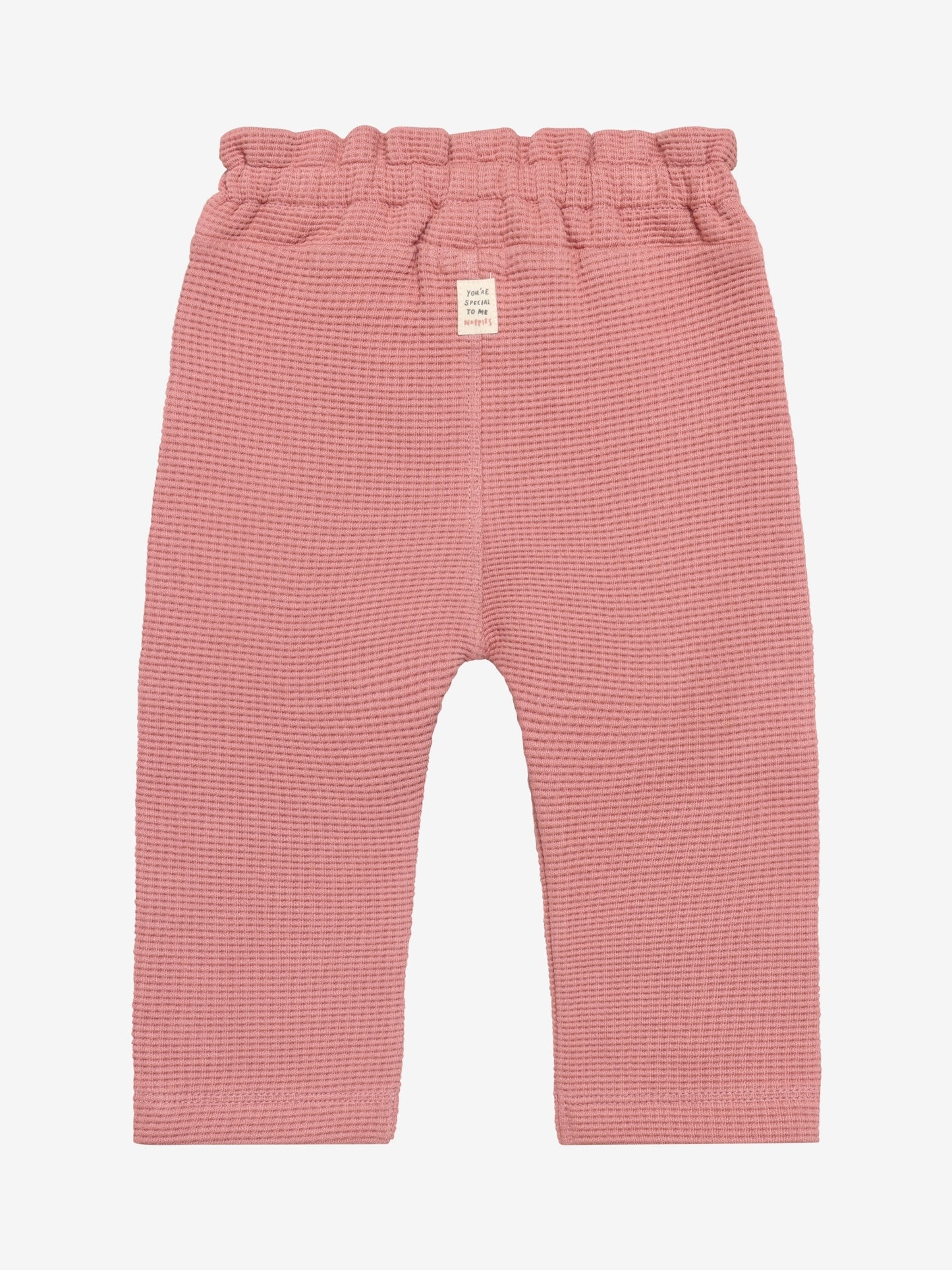 Noppies Mädchen Waffel-Hose Ash Rose mit Bindeband