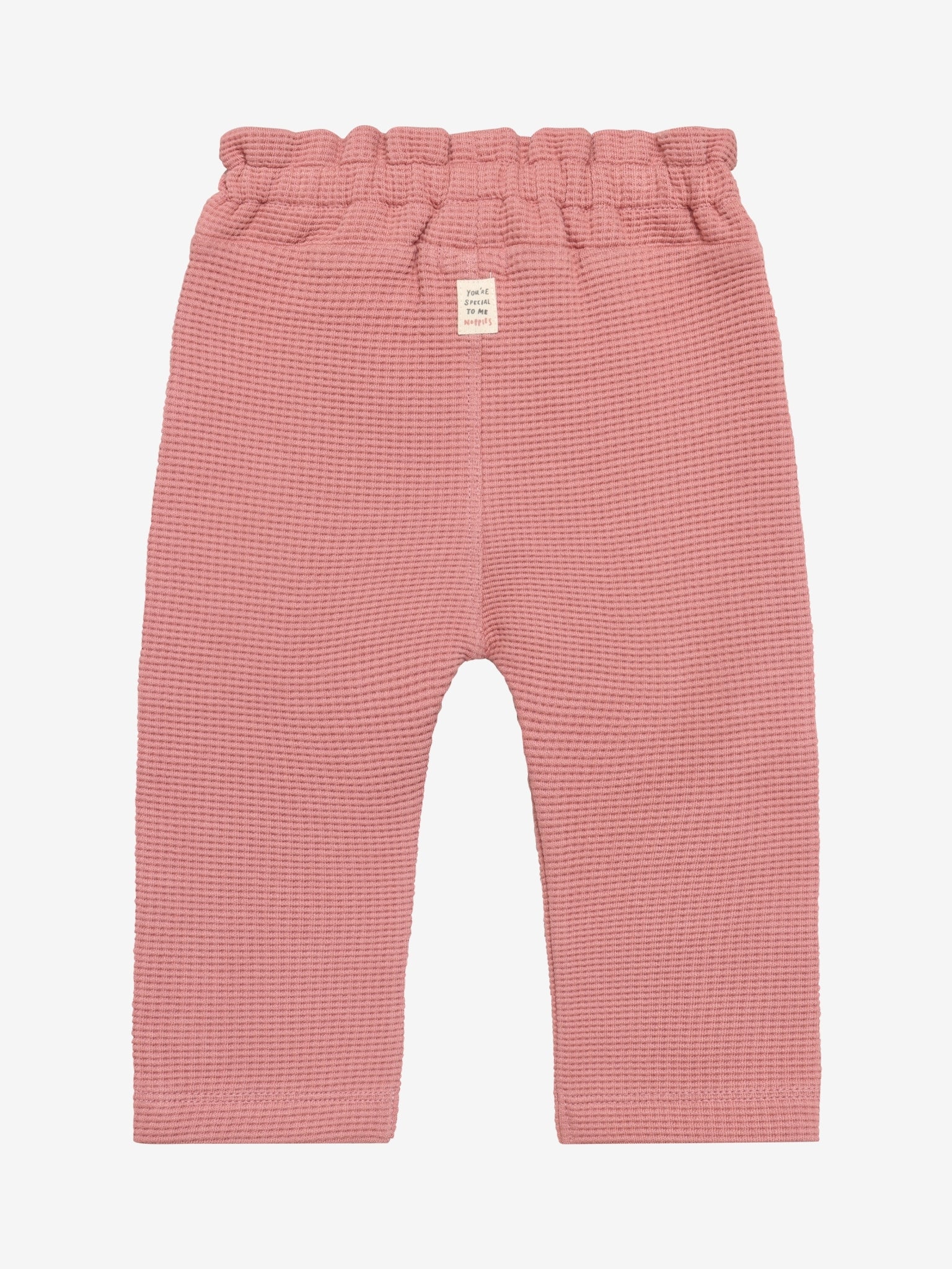 Noppies Mädchen Waffel-Hose Ash Rose mit Bindeband