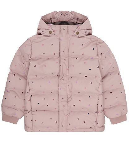 En Fant Mädchen Steppjacke mit Allover-Print – Adobe Rose