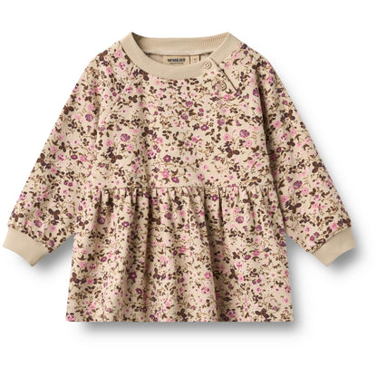 Wheat Baby Kleid – Blumenmuster Beige