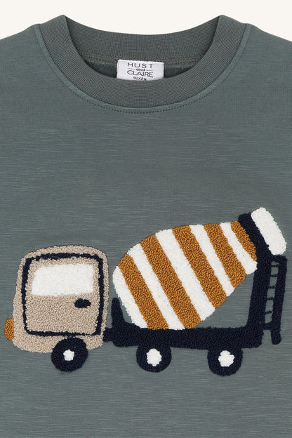 Hust & Claire Jungen Shirt HCSejer Mixer Truck - Balsam Green - Extra 2 (3)
