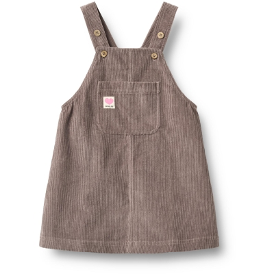 Wheat Mädchen Trägerkleid Caroline – Plum Truffle