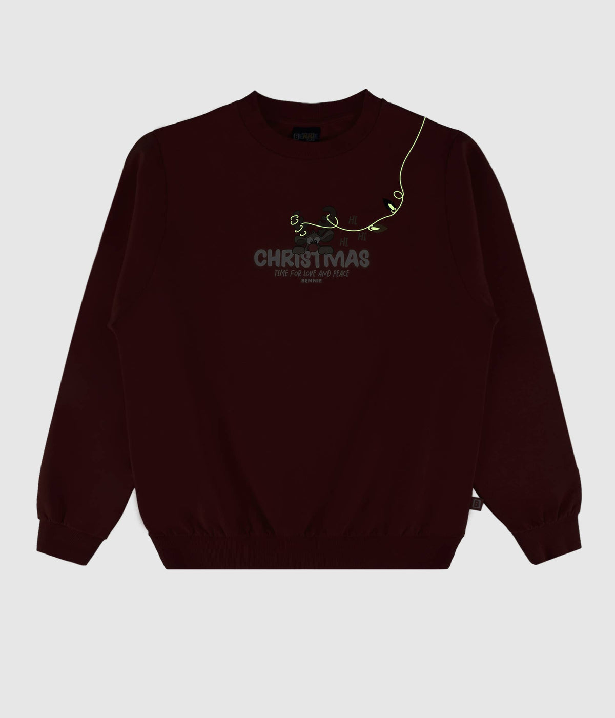 Weihnachtssweatshirt - Leuchtet im Dunkeln