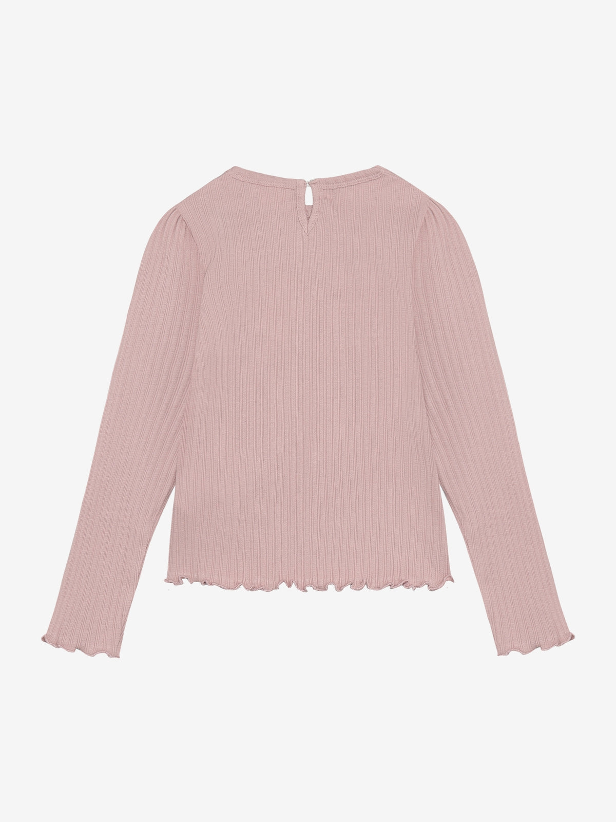 En Fant Mädchen Pointelle-Langarmshirt – Adobe Rose