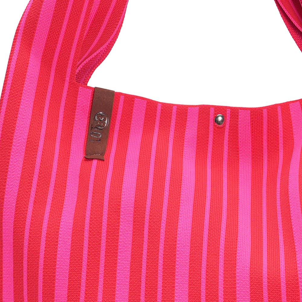 LOT83 Shopper Lois 148 Pink Rot gestreift – weitere Ansicht