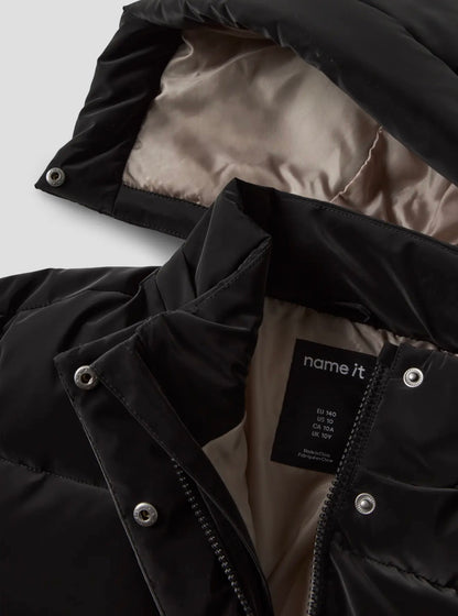 Name it Mädchen Winterjacke NKFMARISA Schwarz