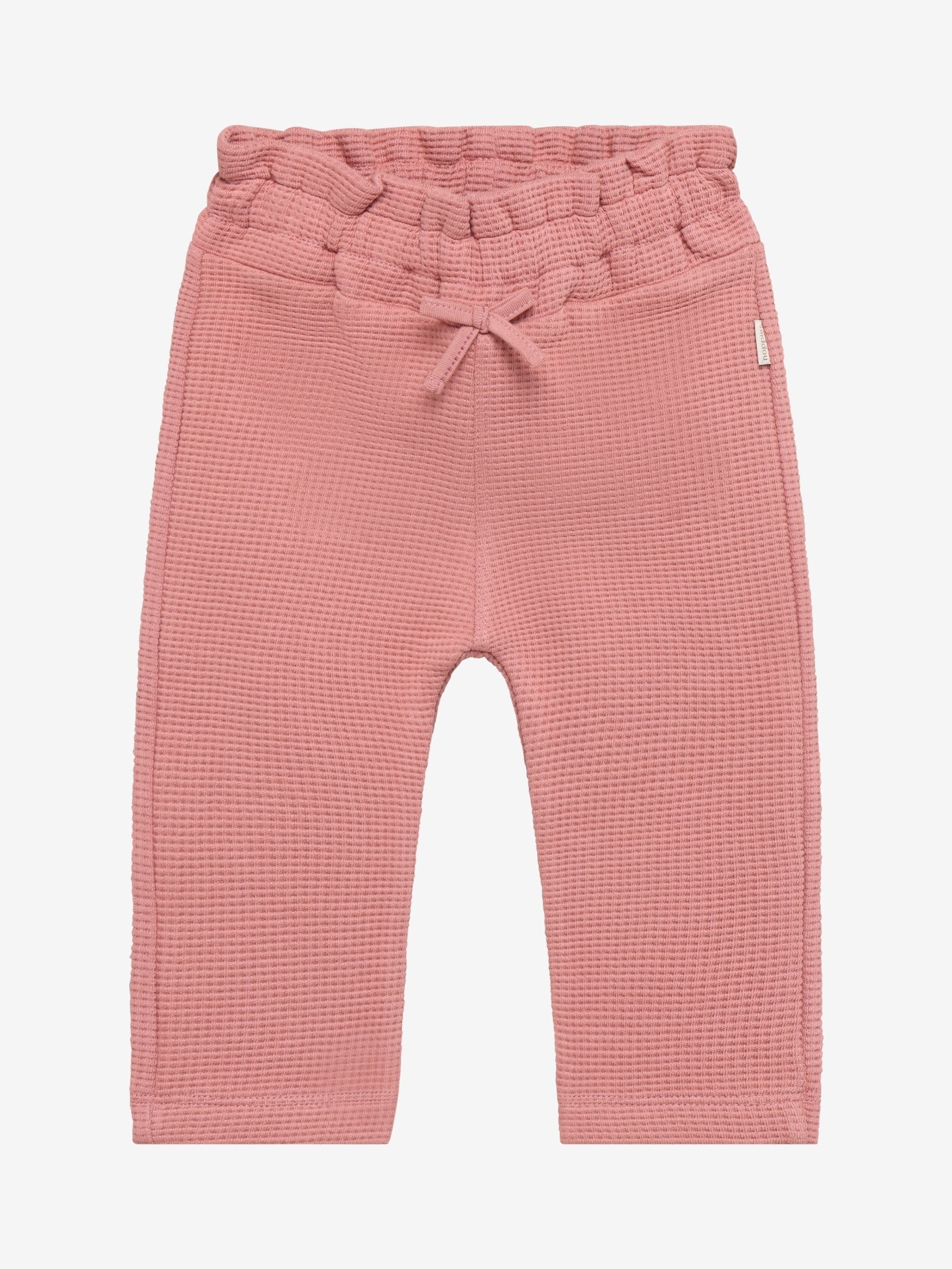 Noppies Mädchen Waffel-Hose Ash Rose mit Bindeband