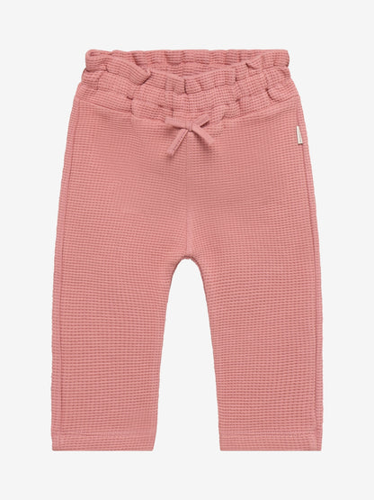Noppies Mädchen Waffel-Hose Ash Rose mit Bindeband