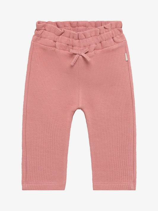 Noppies Mädchen Waffel-Hose Ash Rose mit Bindeband