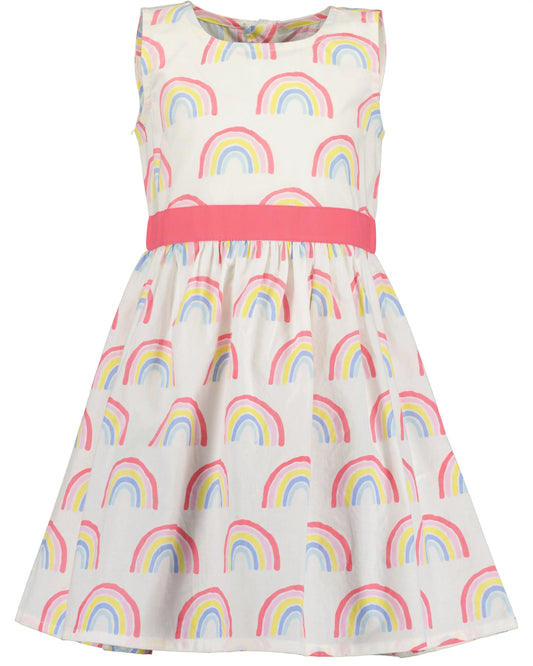 Blue Seven Kleid mit Regenbogen Alloverprint - Kleid - Blue Seven