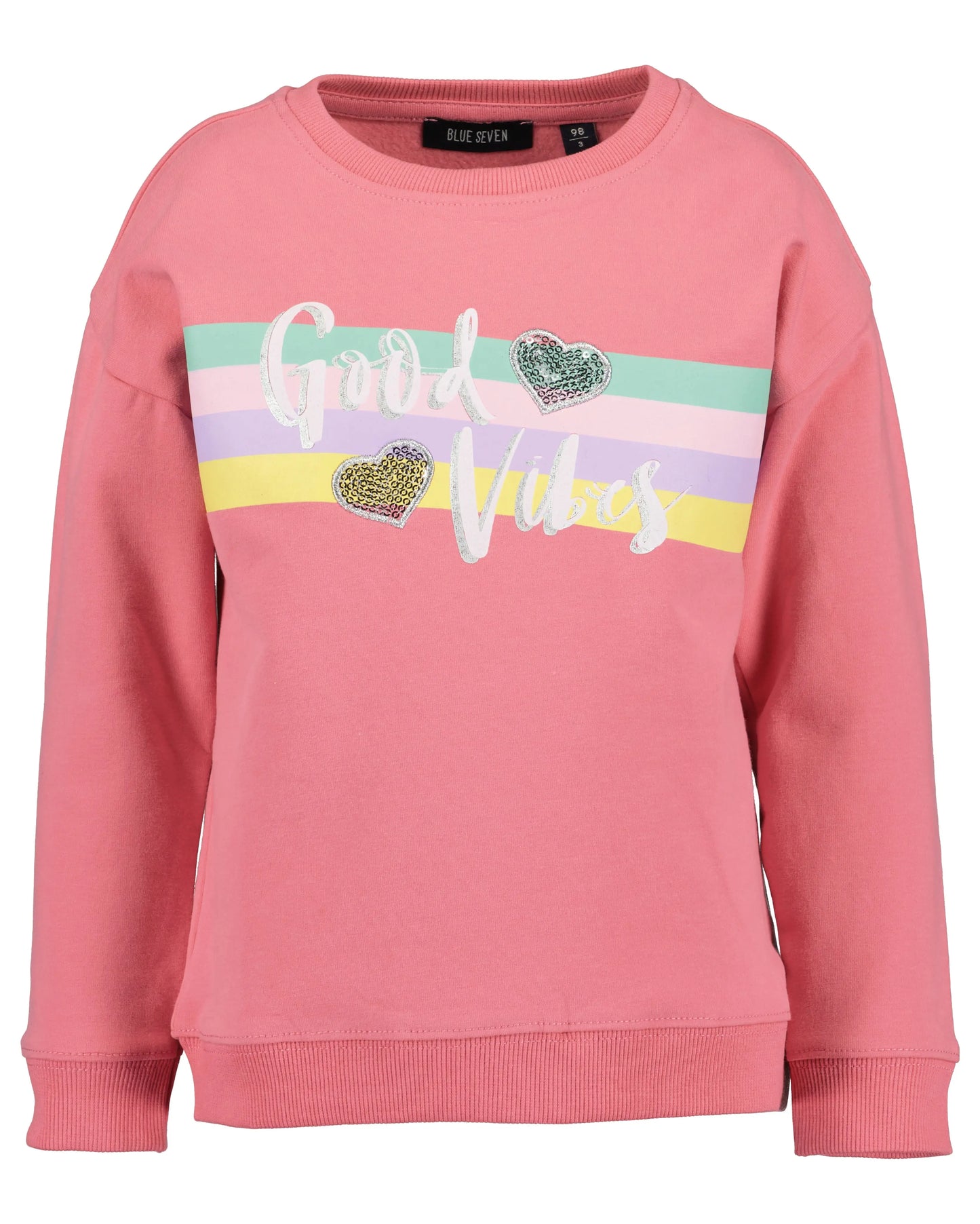 Blue Seven Sweatshirt mit Audruck "Good Vibes" - Sweatshirt - Blue Seven