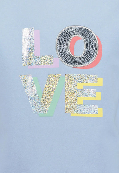 Blue Seven Sweatshirt mit Aufdruck  "LOVE" - Sweatshirt - Blue Seven