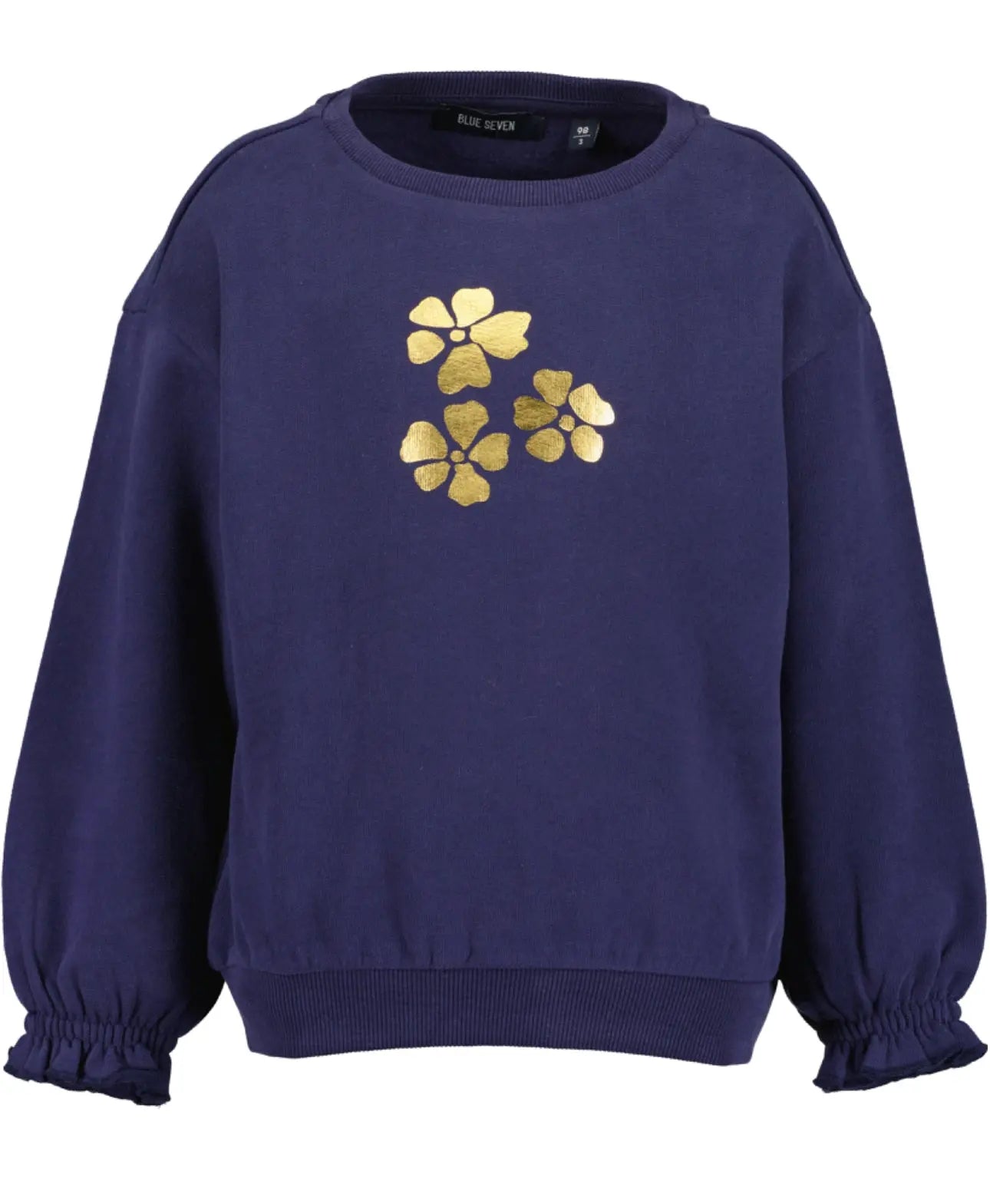 Blue Seven Sweatshirt mit Blumendruck -  - Blue Seven