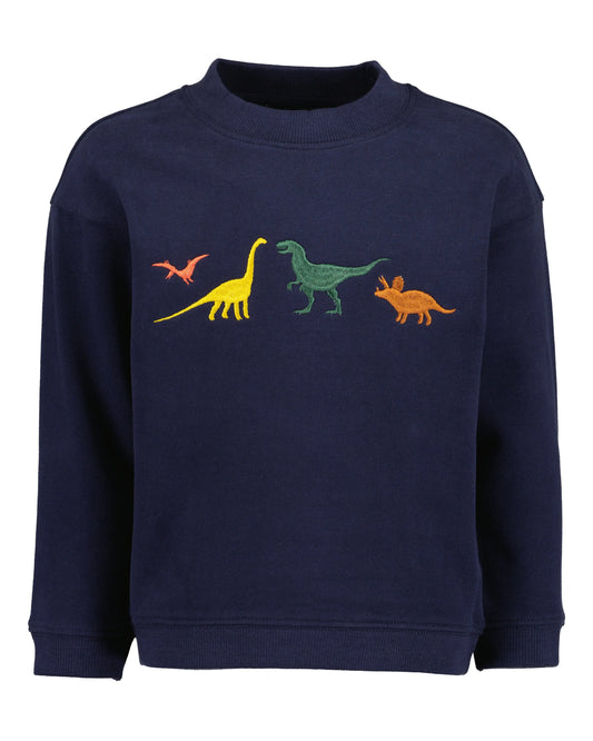 Blue Seven Sweatshirt mit Dino-Stickerei - Sweatshirt - Blue Seven