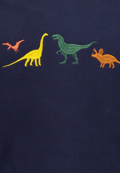 Blue Seven Sweatshirt mit Dino-Stickerei - Sweatshirt - Blue Seven