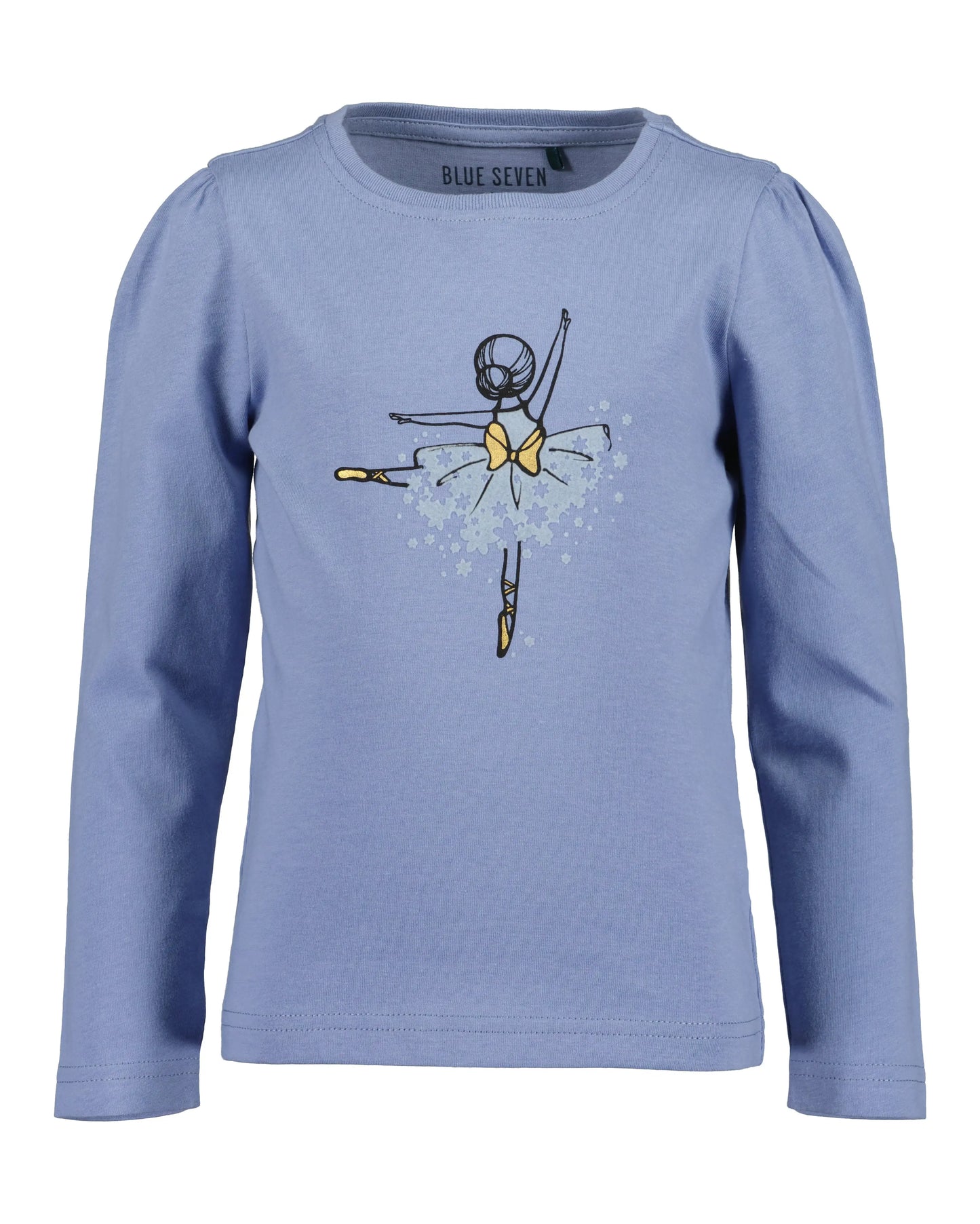 Blue Seven T-Shirt Langarmmit Ballerina-Motiv - T-Shirt Langarm - Blue Seven