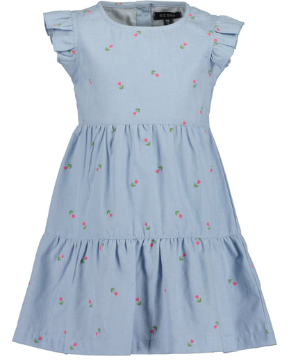 Blue Seven Kleid mit zartem Tulpenmuster