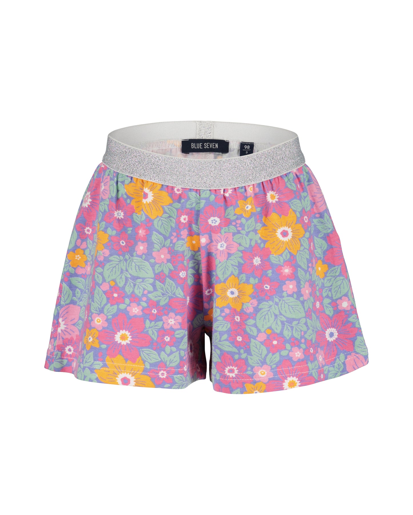 Blue Seven Mädchen Set Pink Blumenmotiv T-Shirt und Shorts