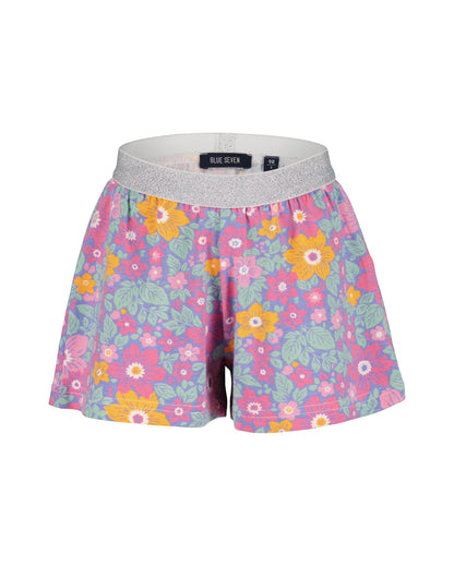 Blue Seven Mädchen Set Pink Blumenmotiv T-Shirt und Shorts