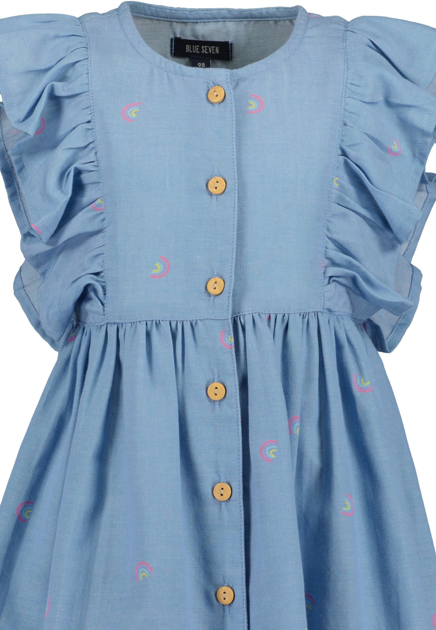 Blue Seven Kleid Mädchen Mittelblau Mokkini