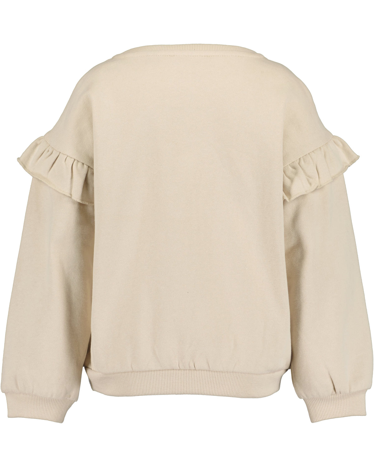 Blue Seven Mädchen Sweatshirt Kiesel Herzmotiv und Rüschen – weitere Ansicht 3