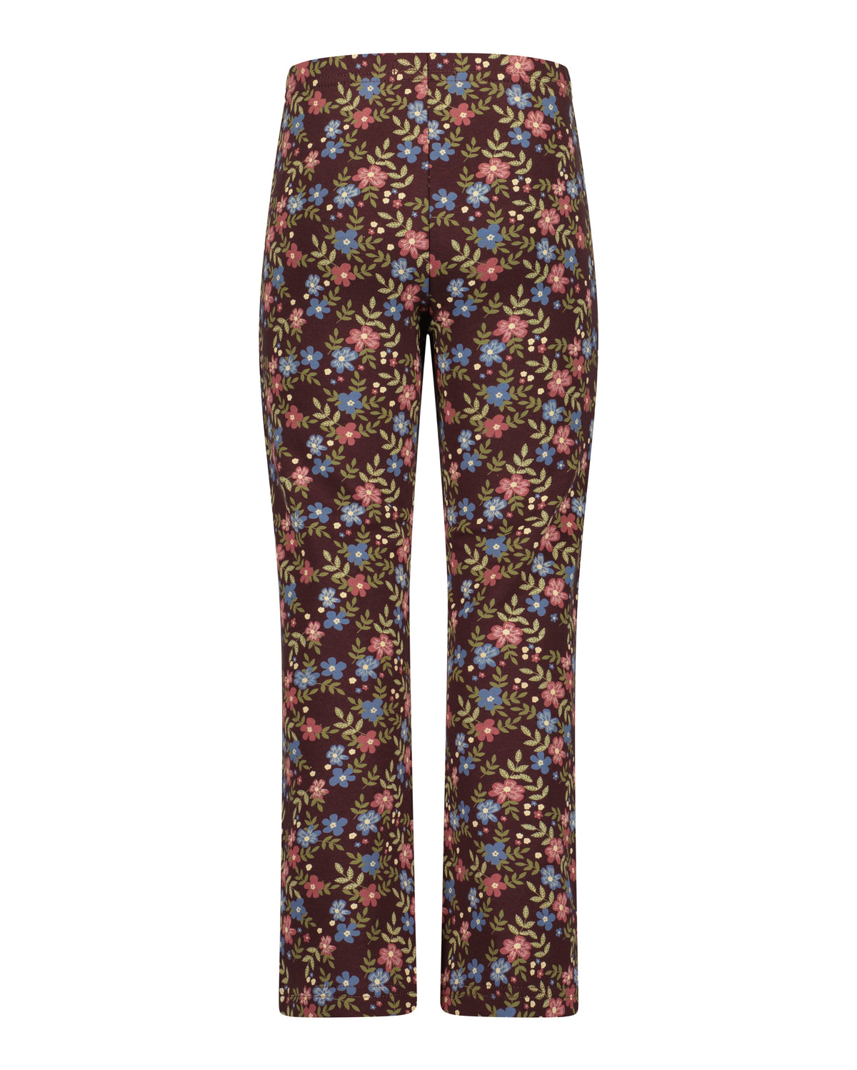 Blue Seven Mädchen Leggings Burgund Blumenmuster – weitere Ansicht 2