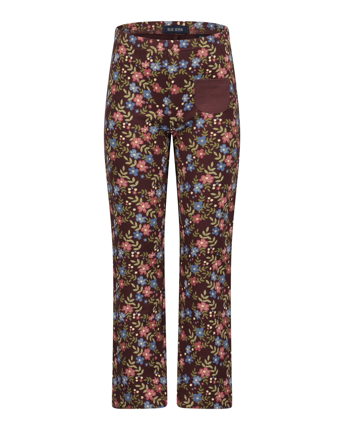 Blue Seven Mädchen Leggings Burgund Blumenmuster