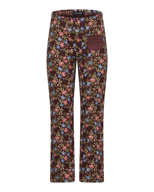 Blue Seven Mädchen Leggings Burgund Blumenmuster