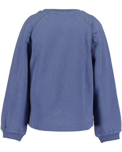 Blue Seven Mädchen Sweatshirt Jeansblau LOVE-Schriftzug – weitere Ansicht 2