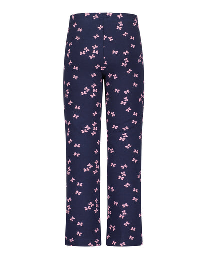 Blue Seven Mädchen Sweat-Leggings Nachtblau Schleifenmuster – weitere Ansicht 2
