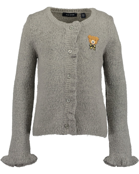 Blue Seven Mädchen Strickjacke Rauch Teddybär-Motiv