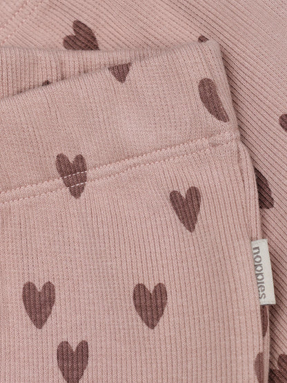 Noppies Mädchen Schlagleggings Adobe Rose mit Herzprint