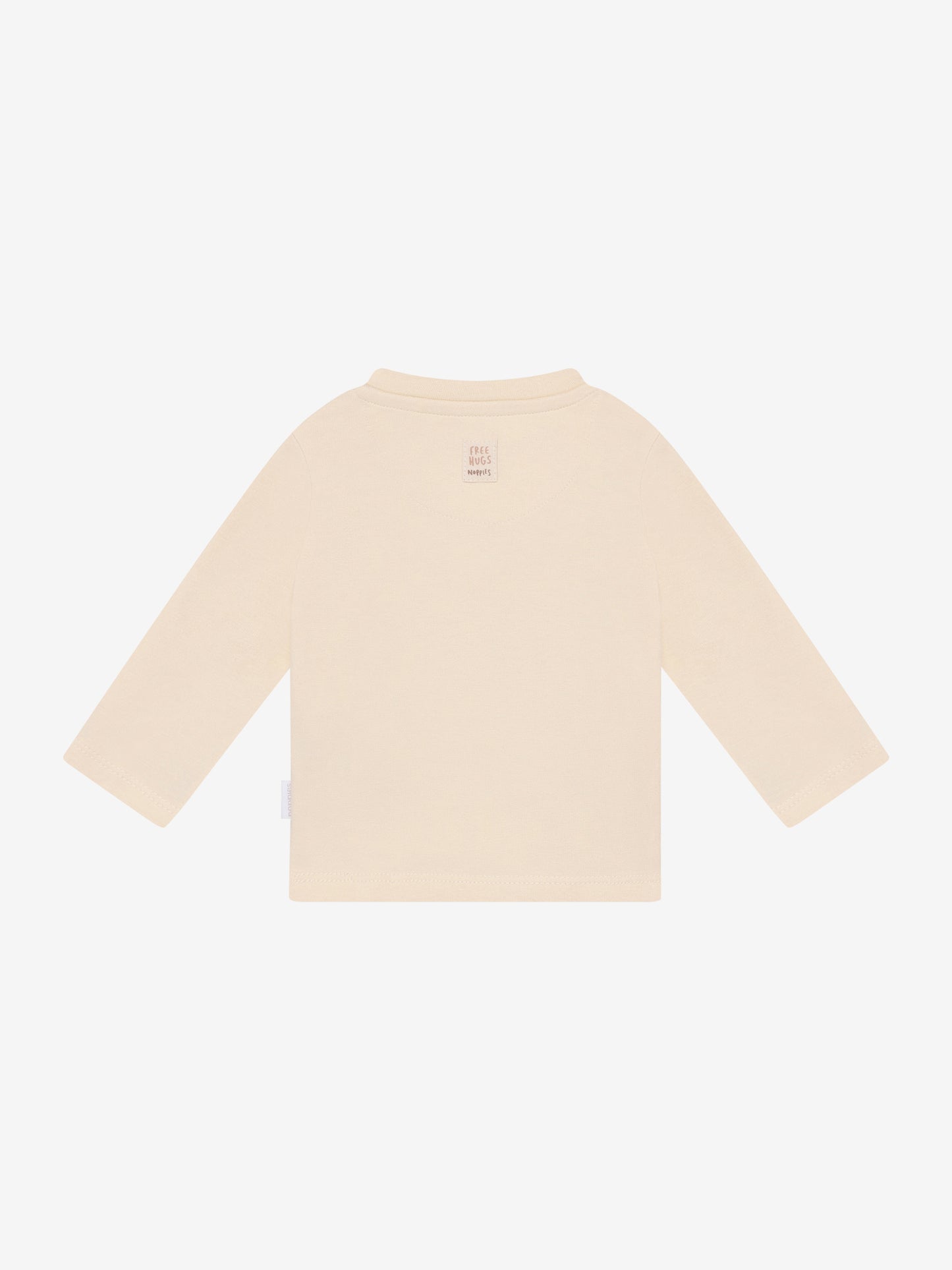 Noppies Jungen Langarmshirt Buttercream mit kleinem Motiv