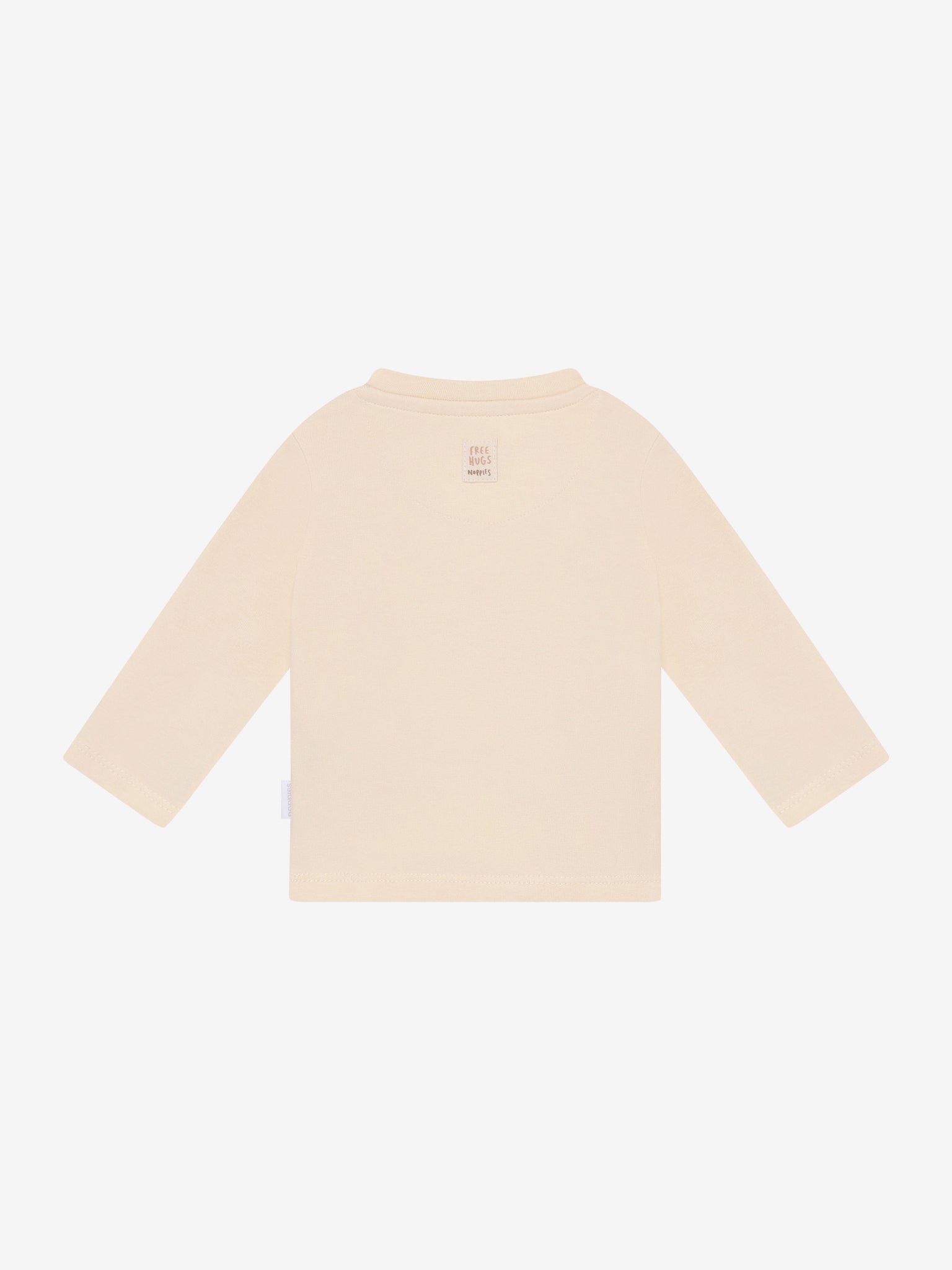 Noppies Jungen Langarmshirt Buttercream mit kleinem Motiv
