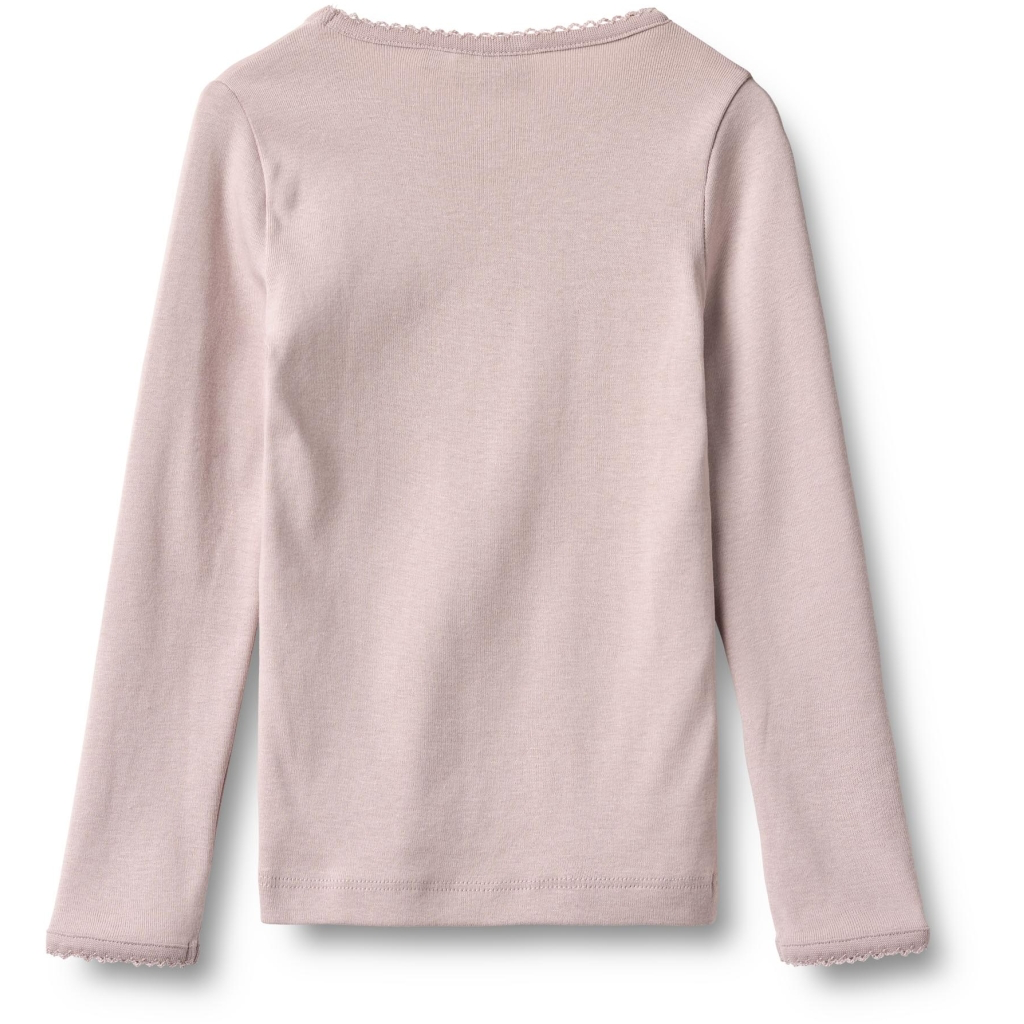 Wheat Mädchen Langarmshirt Belis mit Print – Soft Lilac
