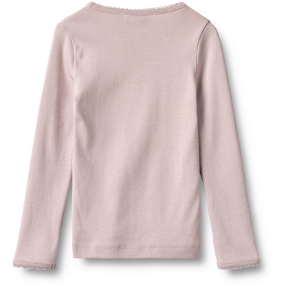 Wheat Mädchen Langarmshirt Belis mit Print – Soft Lilac