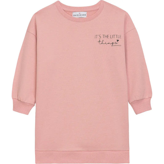 Danamade Sweatkleid Mini in dusty rose Mokkini Kindermode