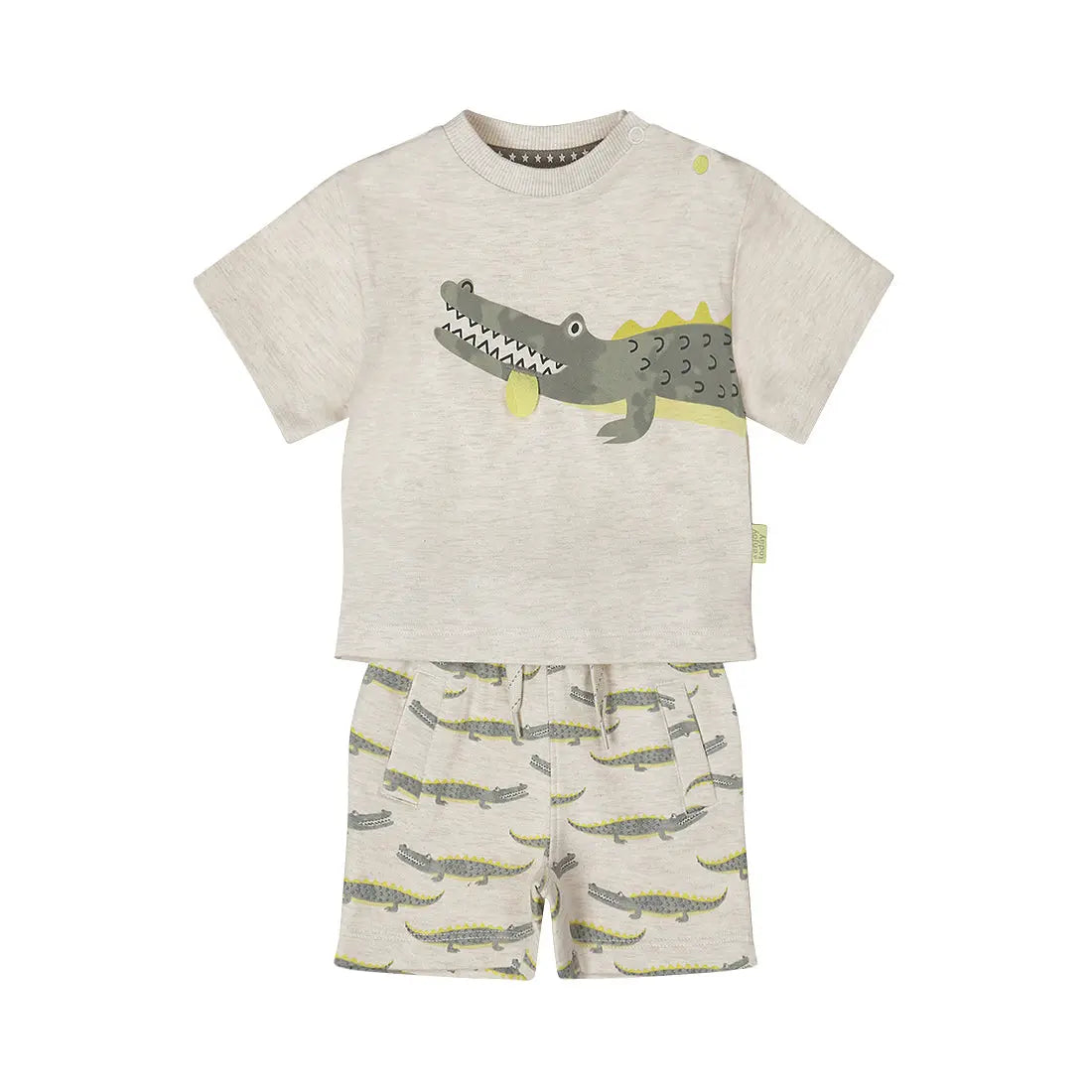 Dirkje 2-teiliges Set – Krokodil Shirt & Shorts Mokkini Kindermode Jungen Set
