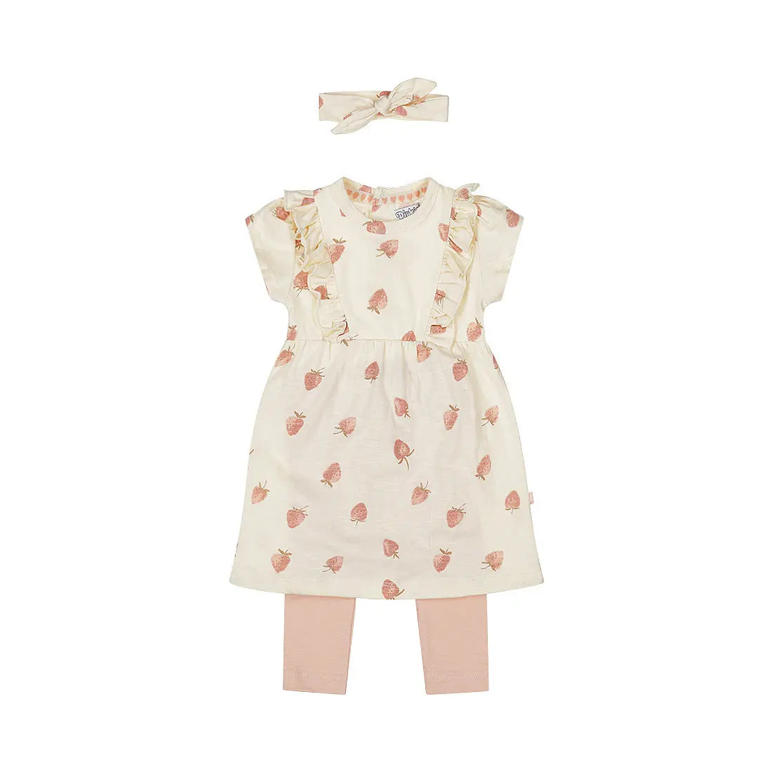 Dirkje Set 2-teilig – Kleid, Leggings & Haarband Erdbeere Mokkini Kindermode Mädchen Set