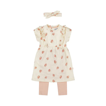Dirkje Set 2-teilig – Kleid, Leggings & Haarband Erdbeere Mokkini Kindermode Mädchen Set