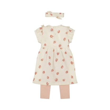 Dirkje Set 2-teilig – Kleid, Leggings & Haarband Erdbeere Mokkini Kindermode Mädchen Set