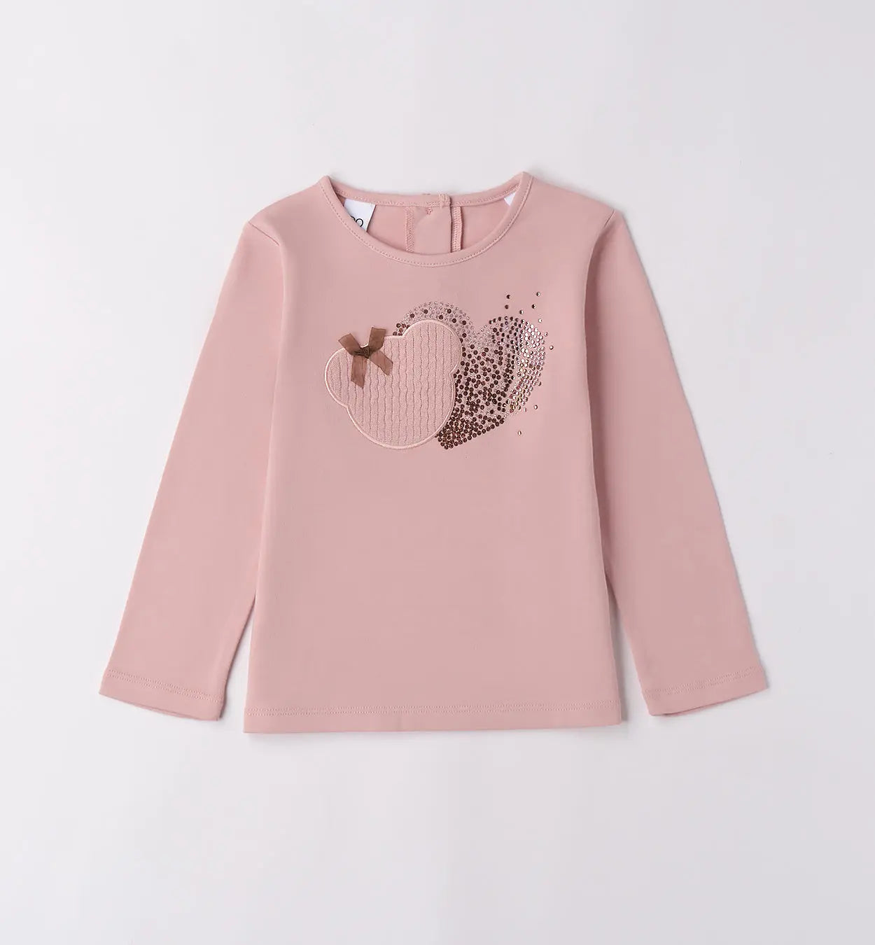 Do Langarmshirt rosa mit Herzmotiv Mokkini Kindermode T-Shirt Langarm
